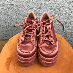 Jeffrey Campbell Satin Platform Sneakers Size 6 JC Play Top Peak Fairycore